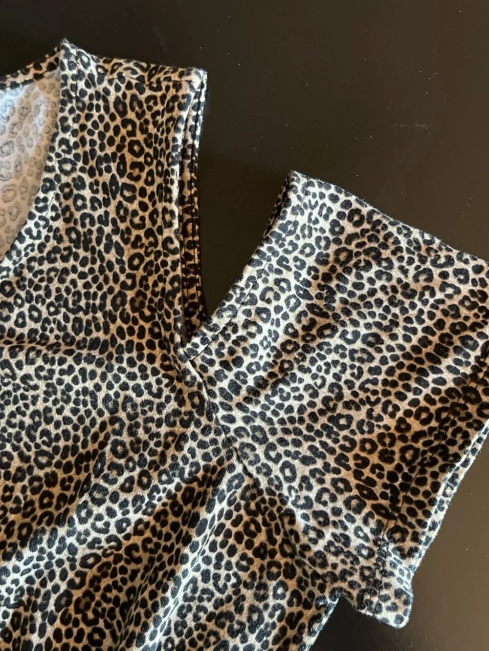 Michael Kors Women's Leopard Print Cold-Shoulder Mini Sheath Dress Size M